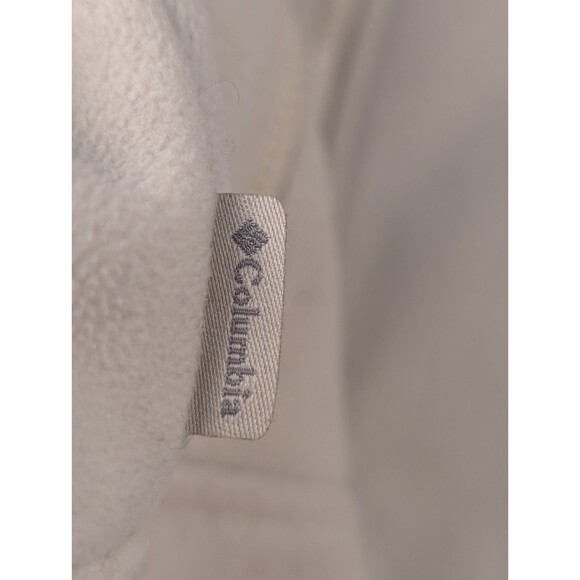 Columbia Titanium Women’s Fleece Jacket Medium White Full Zip Pocket - Picture 6 of 10